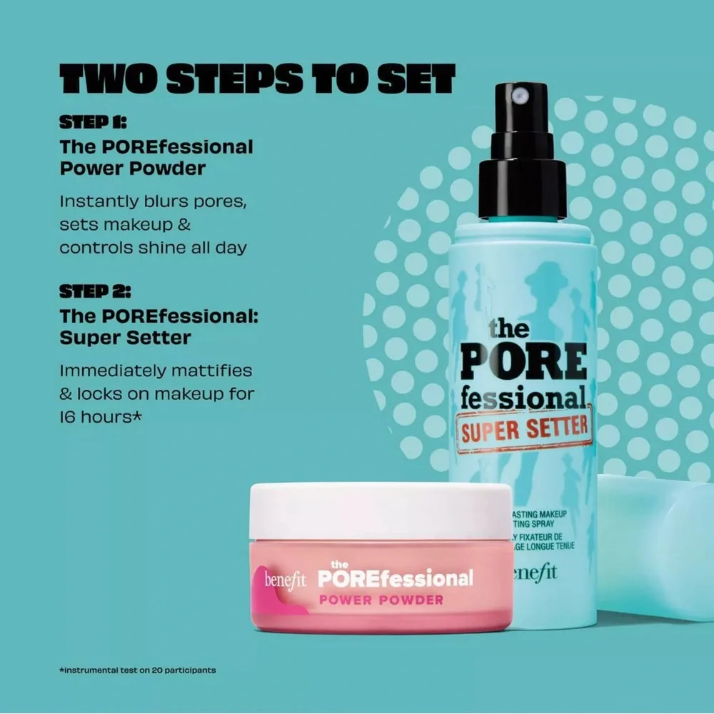 Benefit Cosmetics The POREfessional: Super Setter Setting Spray~NEW!~waterproof